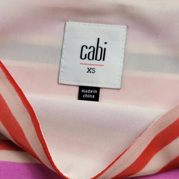 Cabi London Mod Stripe Sleeveless Blouse - Picture 7 of 8